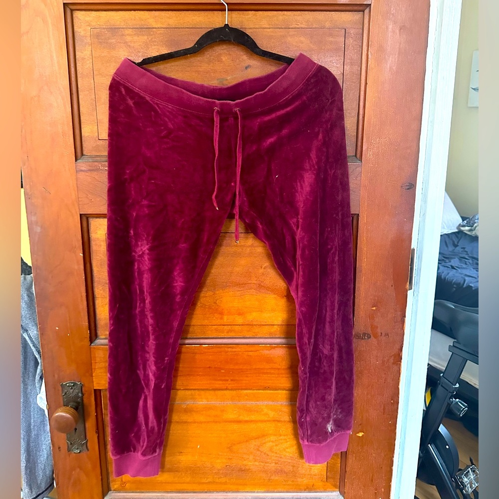 Velvet sweatpants